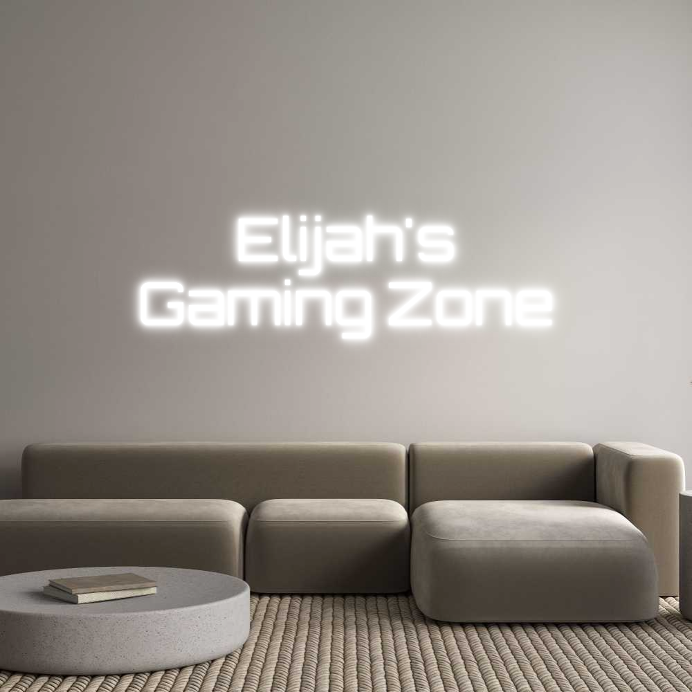 Custom Neon Sign Online Editor Elijah's
Gam...