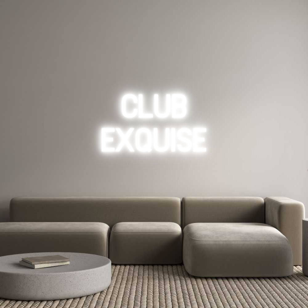 Editor online di insegne al neon personalizzate CLUB
SQUISITO