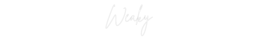 Custom Neon Sign Online Editor Weaky