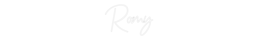 Custom Neon Sign Online Editor Romy