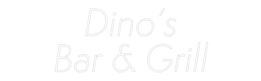 Custom Neon Sign Online Editor Dino’s
Bar &...