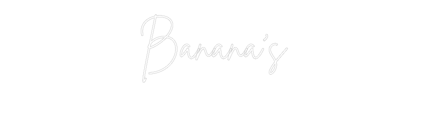 Custom Neon Sign Online Editor Banana’s