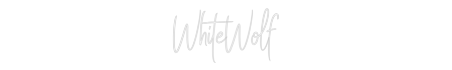Editor online di insegne al neon personalizzate WhiteWolf