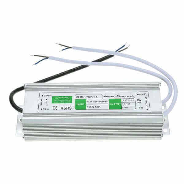 12V DC naar 110 - 240V AC Waterdichte IP67 Voeding 80W 6.67A