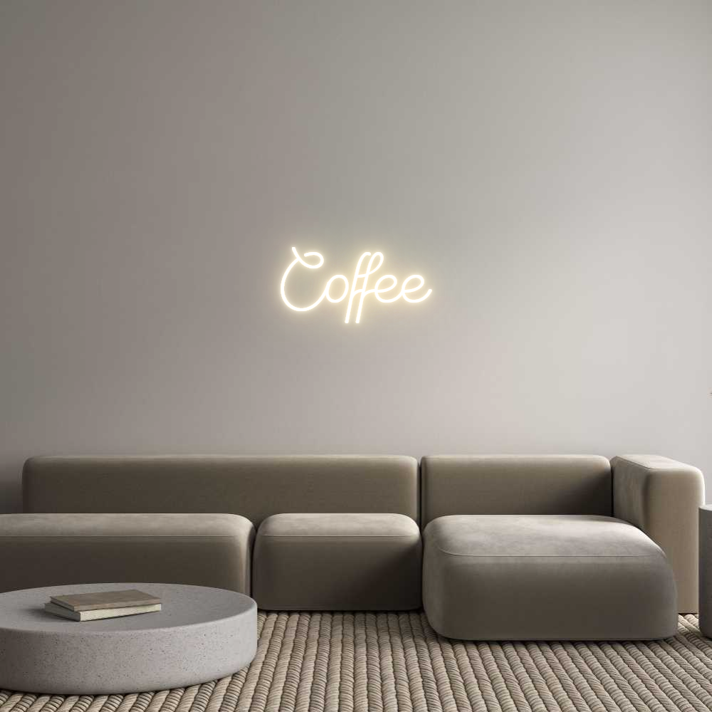 Custom Neon Sign Online Editor Coffee