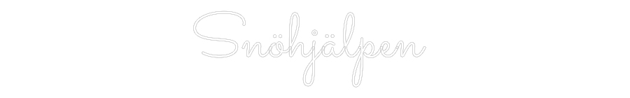Custom Neon Sign Online Editor Snöhjälpen