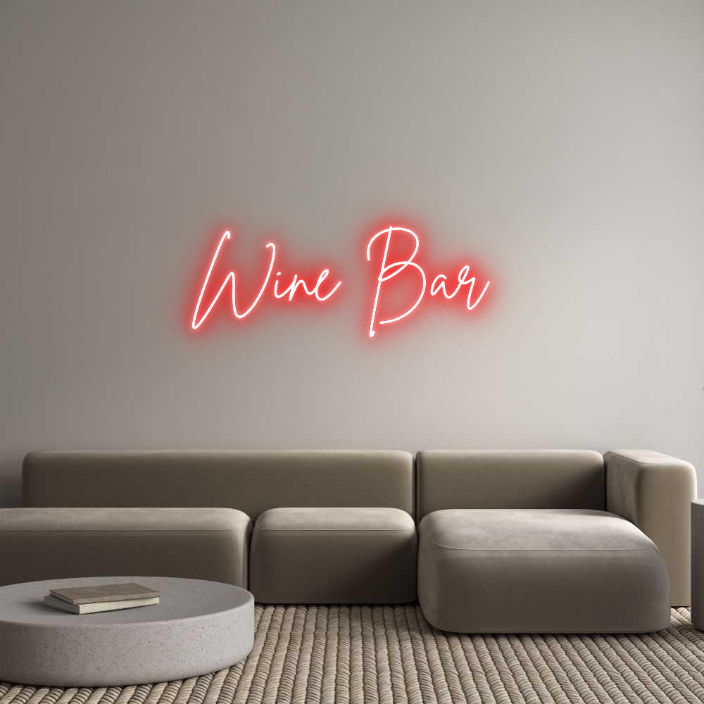Custom Neon Sign Online Editor Wine Bar