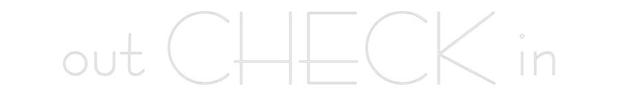 Custom Neon Sign Online Editor out CHECK in