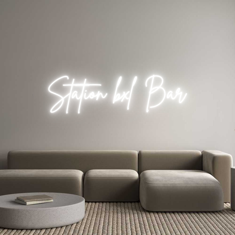 Stazione di editor online per insegne al neon personalizzate bxl Bar
