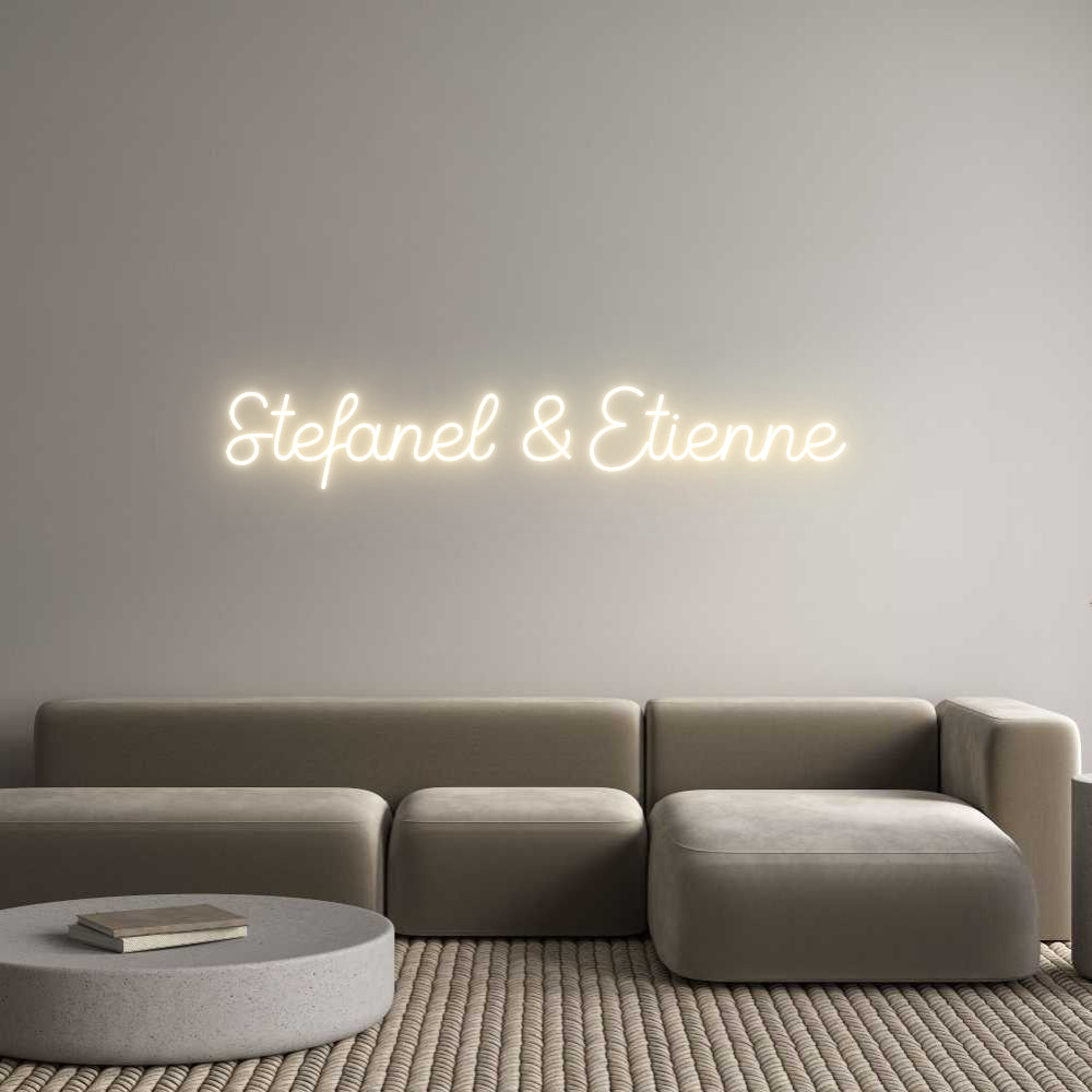 Custom Neon Sign Online Editor Stefanel & Et...