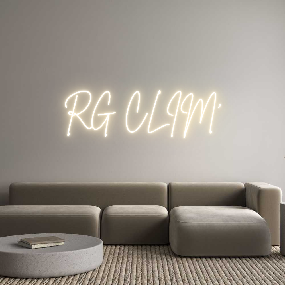 Custom Neon Sign Online Editor RG CLIM'