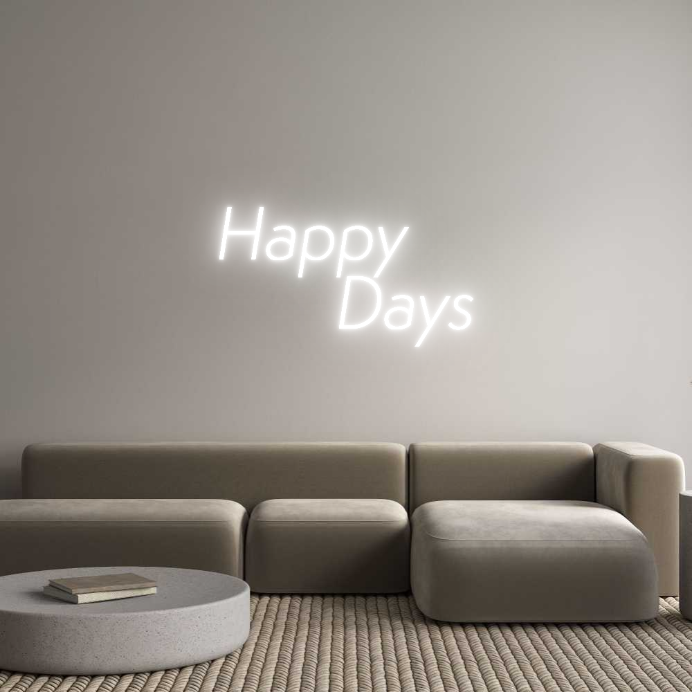 Custom Neon Sign Online Editor Happy
...
