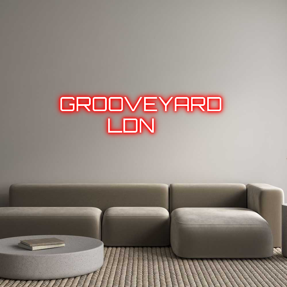 Editor online di insegne al neon personalizzate GROOVEYARD
...