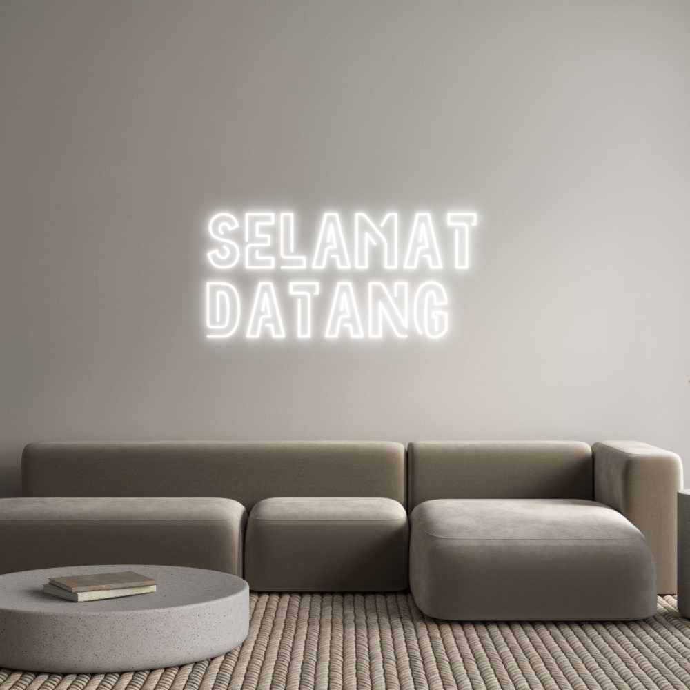 Custom Neon Sign Online Editor Selamat
Datang