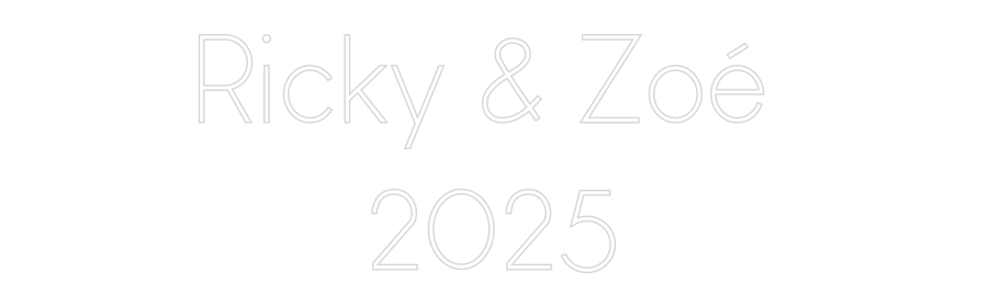 Custom Neon Sign Online Editor Ricky & Zoé
...