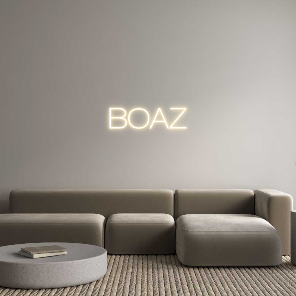 Custom Neon Sign Online Editor BOAZ