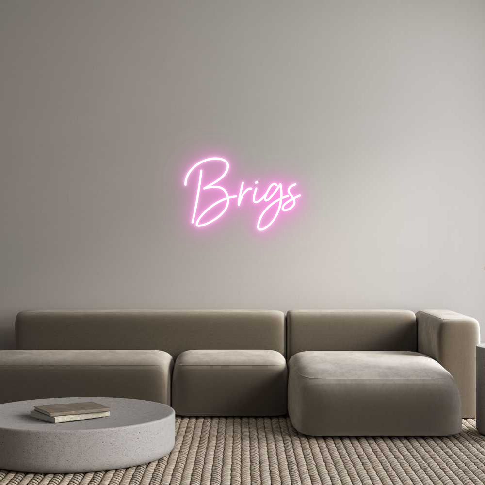 Editor online di insegne al neon personalizzate Brigs