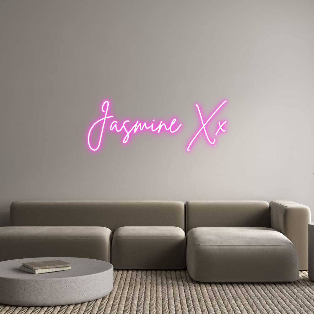 Custom Neon Sign Online Editor Jasmine Xx