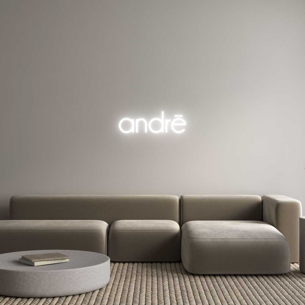 Custom Neon Sign Online Editor andrē