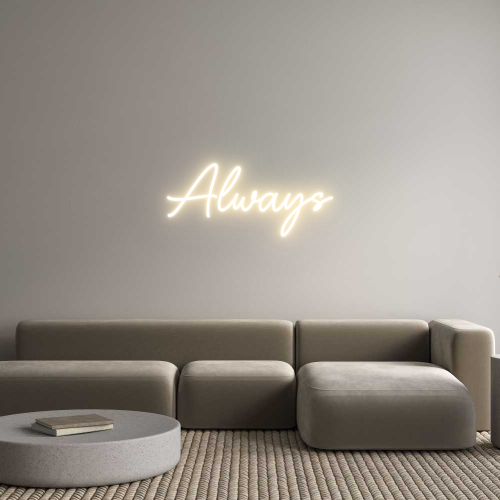 Custom Neon Sign Online Editor Always