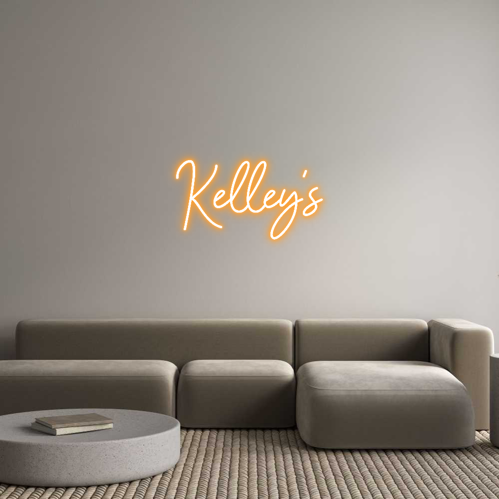 Editor online di insegne al neon personalizzate Kelley's