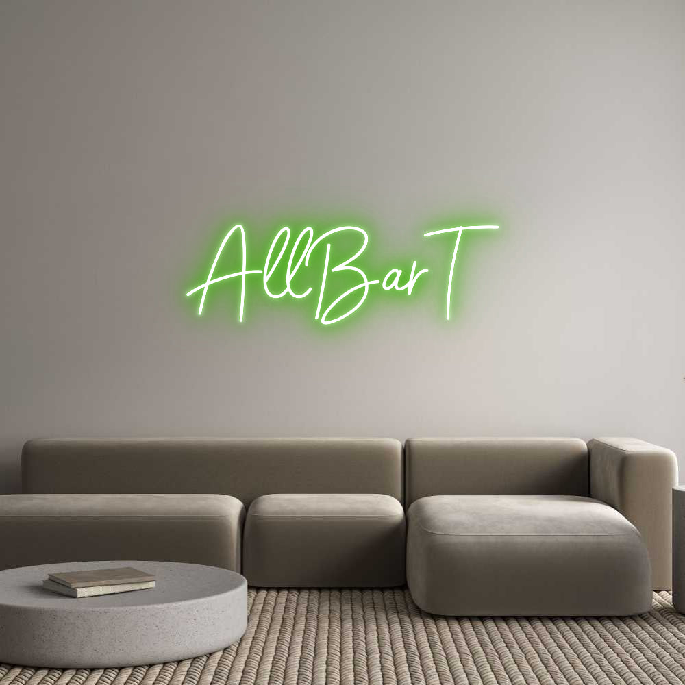 Custom Neon Sign Online Editor AllBarT