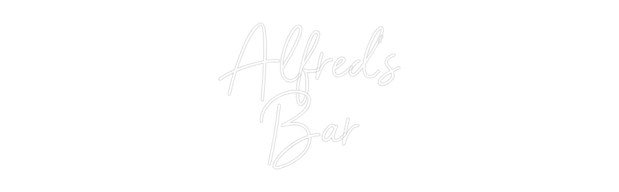 Custom Neon Sign Online Editor Alfred's
Bar