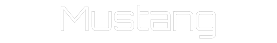 Custom Neon Sign Online Editor Mustang