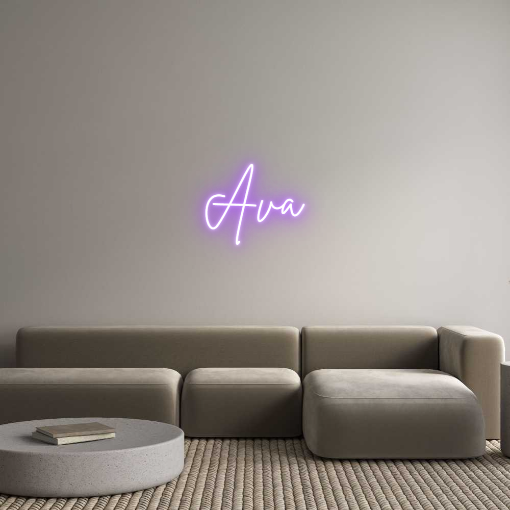 Custom Neon Sign Online Editor Ava