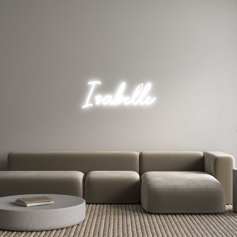 Custom Neon Sign Online Editor Isabelle