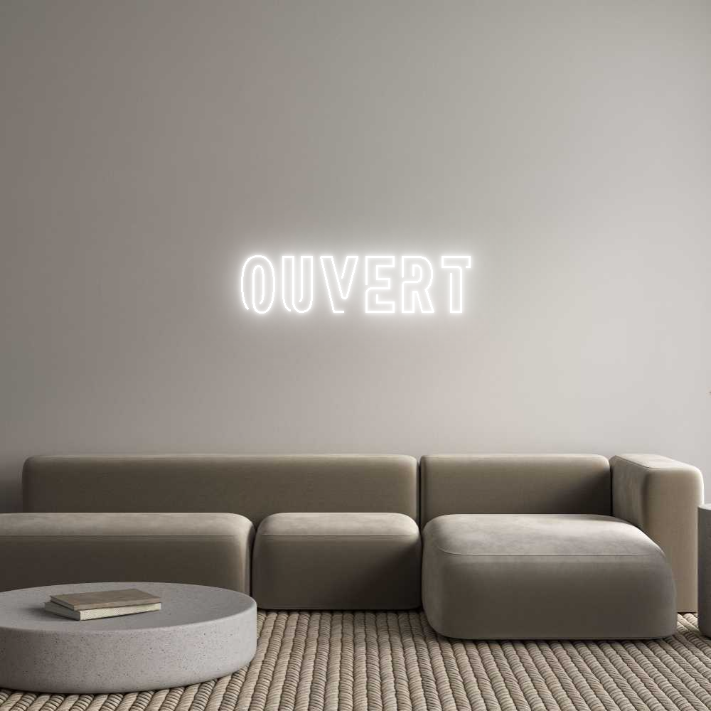 Custom Neon Sign Online Editor OUVERT