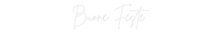 Editor en línea de letreros de neón personalizados Buone Feste