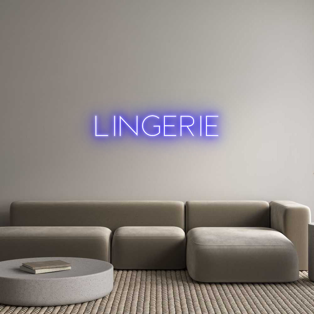 Benutzerdefinierte Neon Zeichen Online-Editor LINGERIE
