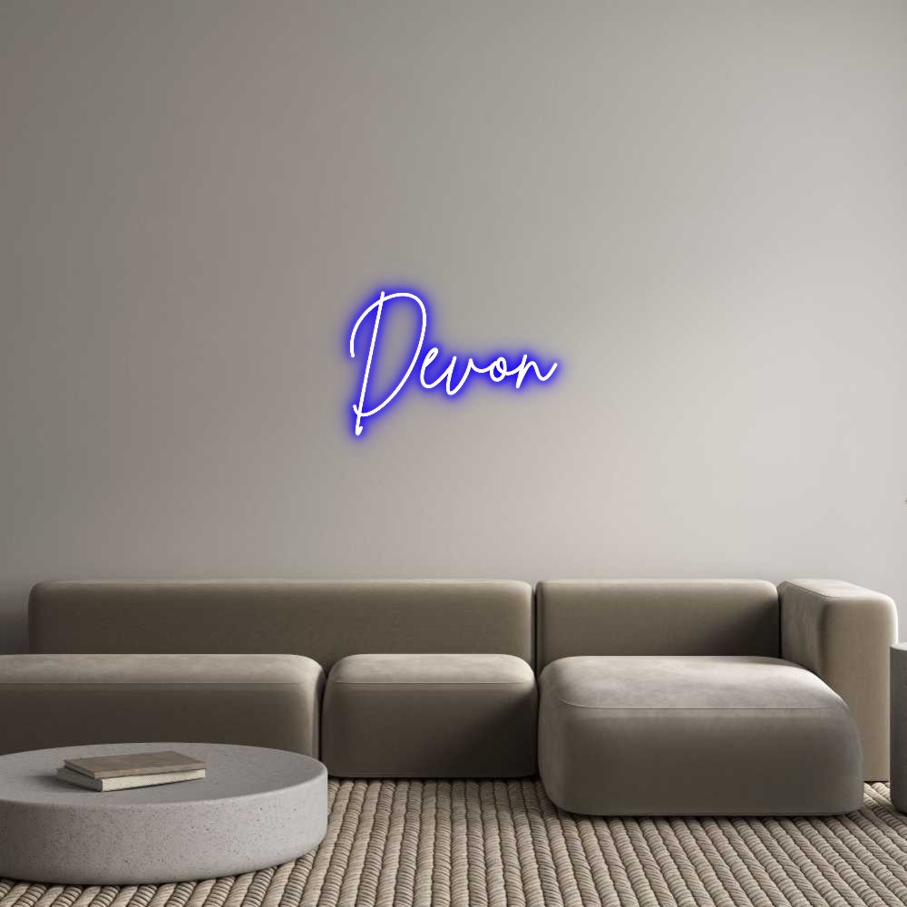 Custom Neon Sign Online Editor Devon