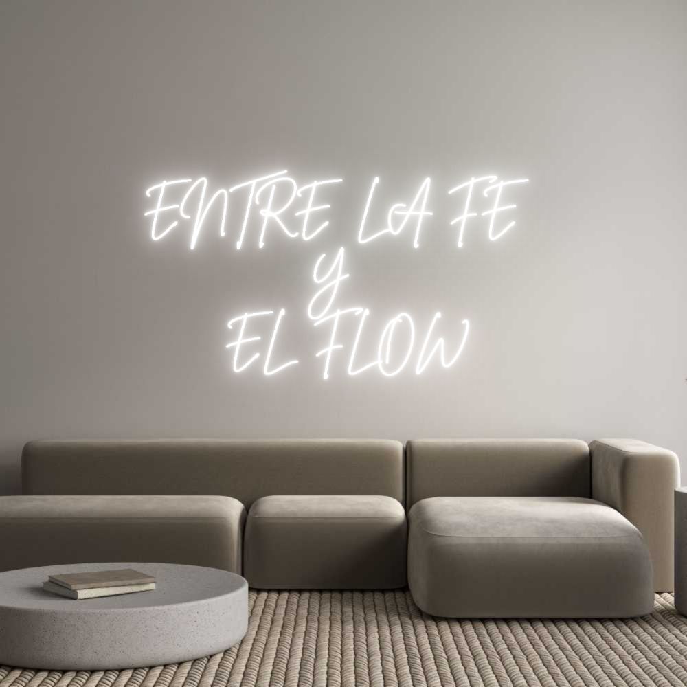 Custom Neon Sign Online Editor ENTRE LA FE ...