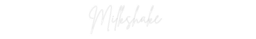 Insegna al neon retroilluminata personalizzata Editor online Milkshake