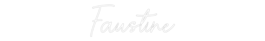 Custom Neon Sign Online Editor Faustine