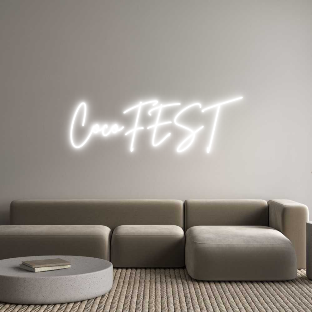 Custom Neon Sign Online Editor CocoFEST