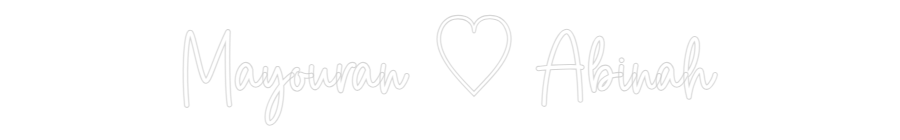 Custom Neon Sign Online Editor Mayouran ♡ Ab...