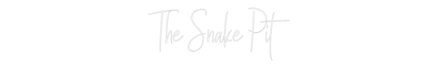 Custom Neon Sign Online Editor The Snake Pit