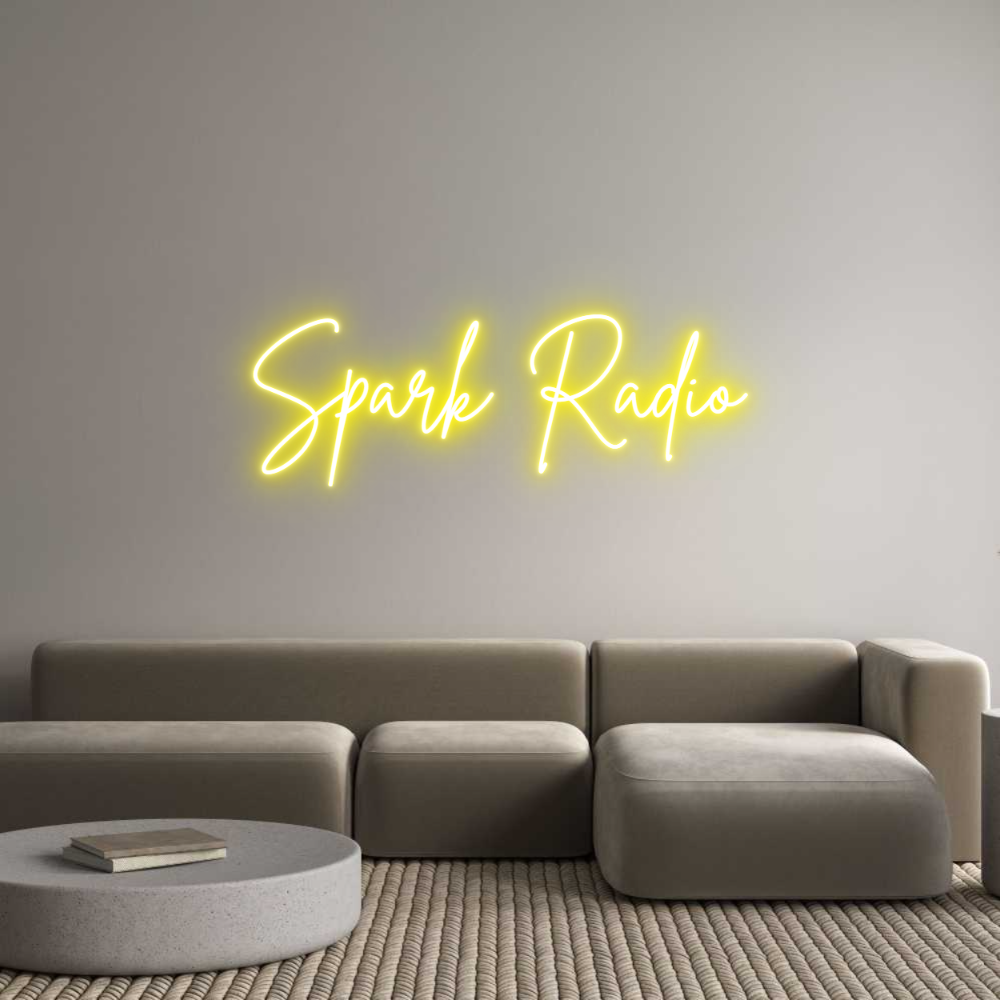 Custom Neon Sign Online Editor Spark Radio