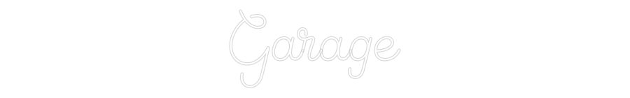 Editor online di insegne al neon personalizzate Garage