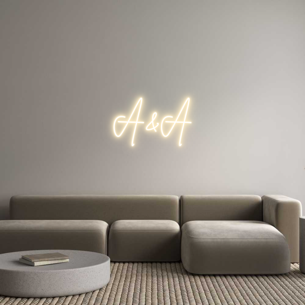 Custom Neon Sign Online Editor A&A