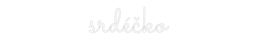Custom Neon Sign Online Editor srdéčko