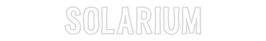 Editor online di insegne al neon personalizzate SOLARIUM