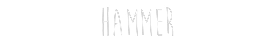 Editor online di insegne al neon personalizzate HAMMER
