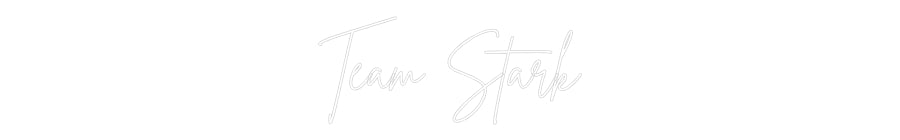 Insegna al neon personalizzata Team Stark Editor online