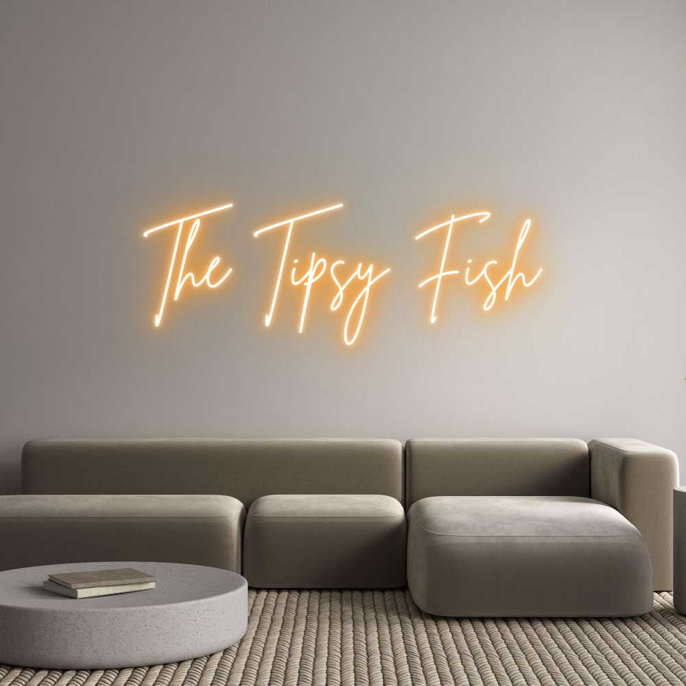 Custom Neon Sign Online Editor The Tipsy Fish