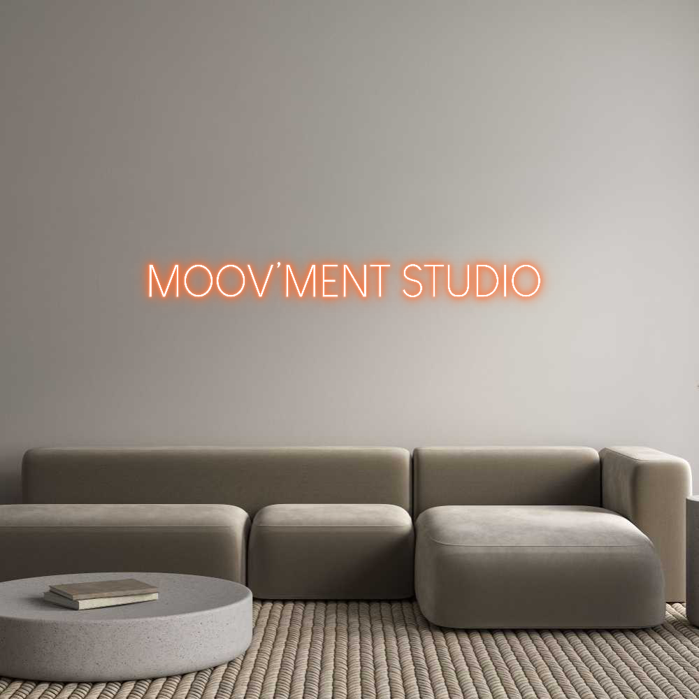 Custom Neon Sign Online Editor MOOV’MENT STU...