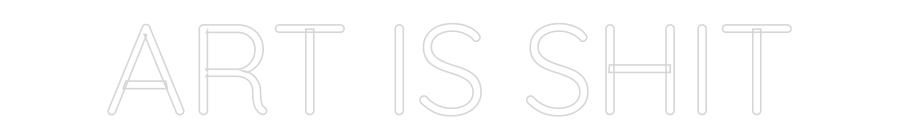 Editor online di insegne al neon personalizzate L'ARTE È MERDA